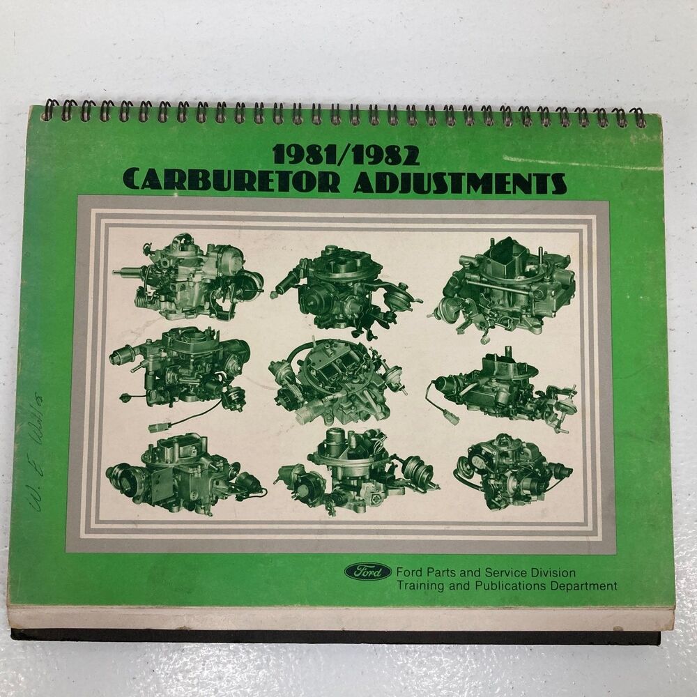 Carburetor Adjustments Ford Training 1981